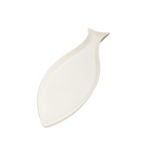 Półmisek porcelanowy Regular Ryba kremowy 37,5 cm