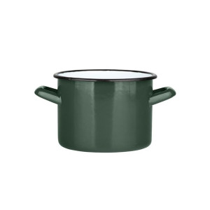 Garnek emaliowany Silesia zielony 3,3 l