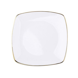 Mariapaula Moderna Kwadratowa Gold Talerz Deserowy 18cm