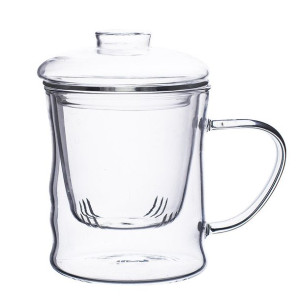 Szklanka / kubek ze szklanym zaparzaczem do napojów Andrea 350 ml