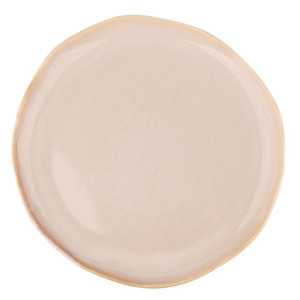 Talerz obiadowy porcelanowy Reactive Sand 25 cm