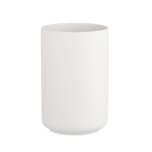 Wazon na kwiaty ceramiczny ozdobny szary 15 cm