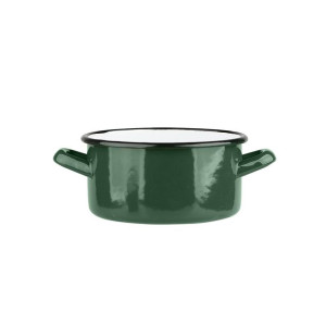 Garnek emaliowany Silesia zielony 1,45 l