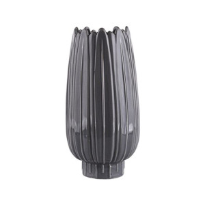 Wazon na kwiaty porcelanowy szary 19 cm