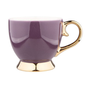 Filiżanka porcelanowa Aurora Gold fioletowa 400 ml