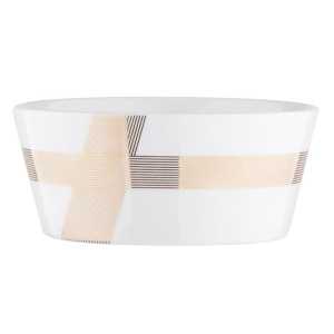 Miska salaterka porcelanowa Modern Art biała 450 ml