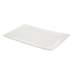 Półmisek porcelanowy Regular prostokątny kremowy 26 cm