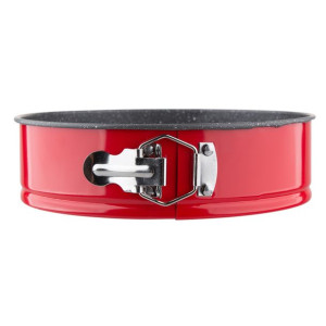 Tortownica forma do pieczenia tortu z powłoką nieprzywierającą 24 cm czerwo