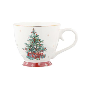 Filiżanka do kawy i herbaty porcelanowa 350 ml Christmas Tree