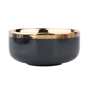 Miska salaterka porcelanowa Aurora Gold Granatowa 14 cm