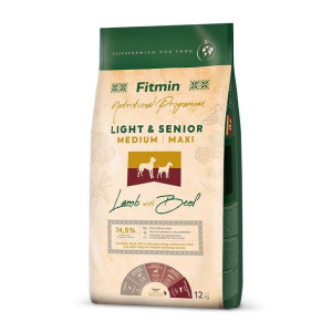Fitmin Medium Maxi Light Senior Lamb&Beef 12kg
