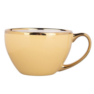 Filiżanka porcelanowa Aurora Gold Żółta 400 ml