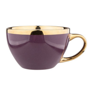 Filiżanka porcelanowa Aurora Gold fioletowa 400 ml