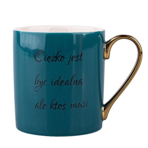 Kubek do kawy i herbaty porcelanowy Sentencja morski 300 ml