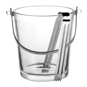 Wiaderko pojemnik do lodu ze szczypcami 900 ml