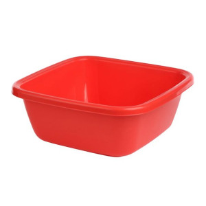 Miska / miednica kwadratowa plastikowa Tontarelli 14 l czerwona