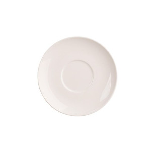 Talerz deserowy / spodek porcelanowy MariaPaula Ecru kremowy 17 cm