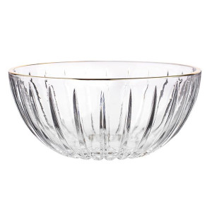 Salaterka szklana ze złotym obrzeżem Venus Gold 17,5 cm