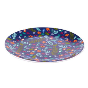 Folk Talerz Deserowy Nbc 20 Cm Granatowy
