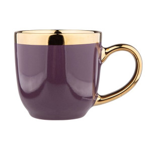 Kubek porcelanowy Aurora Gold fioletowy 300 ml
