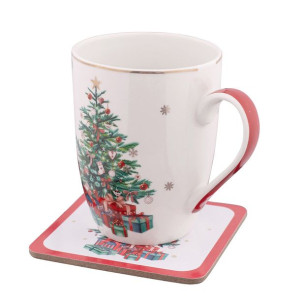 Christmas Tree Kubek Baryłka Nbc 300 Ml Z Podstawką W Color Box
