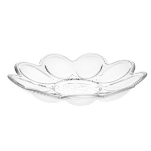 Talerz / półmisek na jajka szklany Huta Jasło 21,5 cm