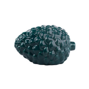 Szyszka Dekoracyjna Porcelanowa Zielona 12x8,5x7,5 Cm