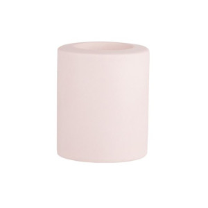 Świecznik ceramiczny pudrowy róż 8 cm