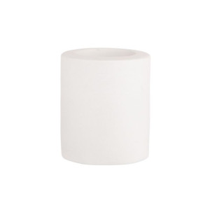 Świecznik ceramiczny szary 8 cm