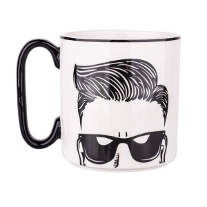 Kubek do kawy i herbaty porcelanowy Hipster 350 ml