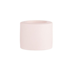 Świecznik Ceramiczny 6,5x6,5x5,5 Cm Pudrowy Róż