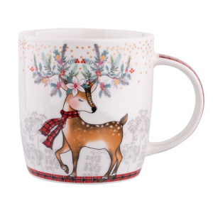 Kubek porcelanowy Renifer 300 ml (opakowanie prezentowe)