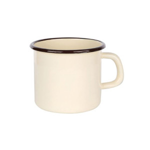 Kubek Emaliowany 0,3l Śr.8cm Wys.8cm Krem