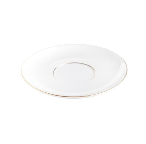 Spodek porcelanowy MariaPaula Złota Linia biały 17 cm