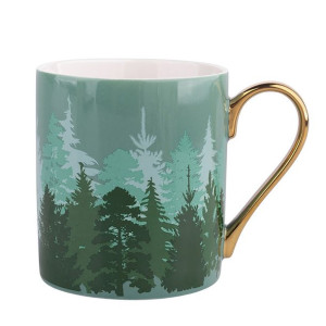 Misty Forest Kubek Prosty Ze Złotym Uchem Nbc 300 Ml Dek. I Bz