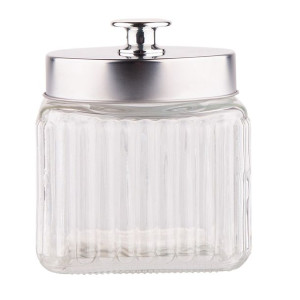 Słoik pojemnik szklany do przechowywania żywności Relief 850 ml