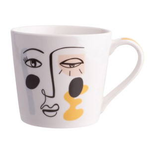 Kubek porcelanowy Twarze A 350 ml