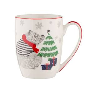 Kubek porcelanowy Winter Friends Niedźwiadek 300 ml