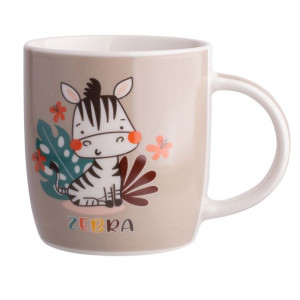 Kubek porcelanowy dla dzieci Zebra 300 ml