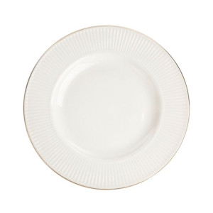 Urban White Złota Linia Talerz Deserowy 20cm Bz