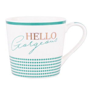 Duży kubek porcelanowy Hello 350 ml