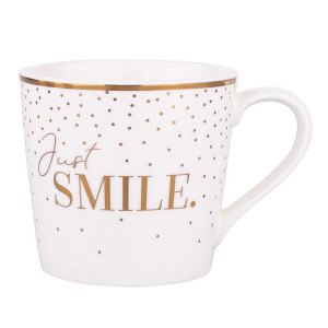 Kubek Stożek Nbc 350 Ml Dek. Just Smile Bz