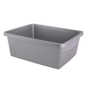 Miska plastikowa prostokątna Bentom 11 l srebrna