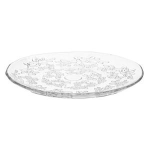 Patera na ciasto i tort szklana Flora 31,5 cm