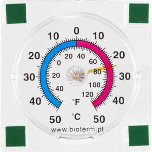 Termometr Bimetaliczny Przyklejany Na Szybę 7,7x7,7cm (025000)