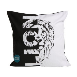 Poszewka na poduszkę bawełniana dekoracyjna Dzikie zwierzęta Lion 40 x 40 c