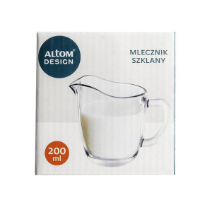 Mlecznik dzbanuszek do mleka szklany 200 ml