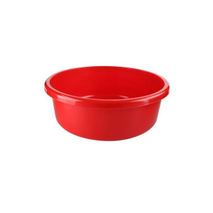 Miska na pranie / łazienkowa plastikowa okrągła Bentom Classic Czerwona 6,2