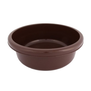Miska na pranie / łazienkowa plastikowa okrągła Bentom Classic Brązowa 6,2
