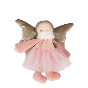 Figurka Anioł 16cm Z Tiulem Aniołróżowy N/n Bz